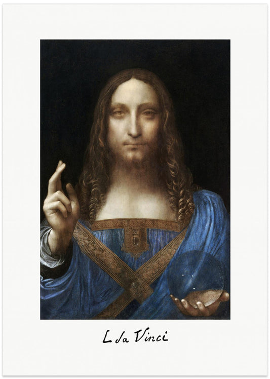 Salvator Mundi (circa 1500) - Art Print by Leonardo da Vinci