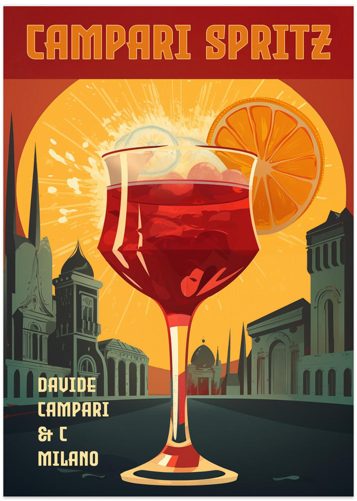 Campari Spritz - Art Print by Andreas Magnusson