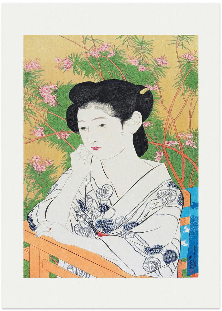 At a Hot Springs Inn (1952) - Art Print by Goyo Hashiguchi