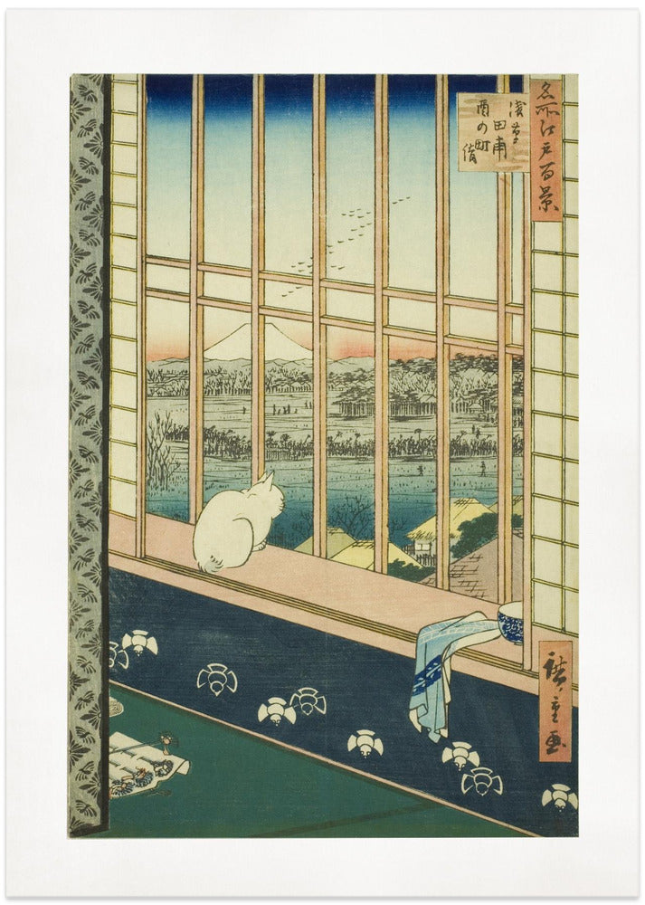 Asakusa Rice Fields - Art Print by Utagawa Hiroshige