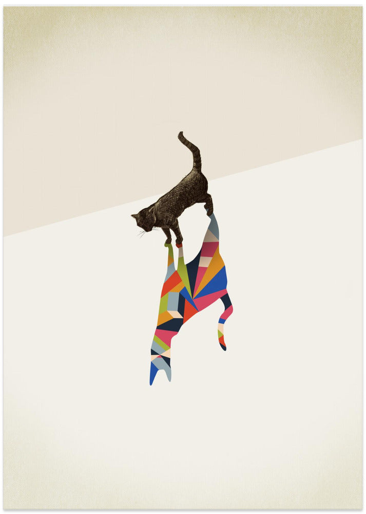 Walking Shadow, Cat - Art Print by Jason Ratliff