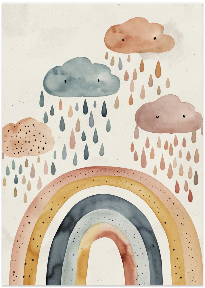 Playful Rainbows - Art Print by Treechild