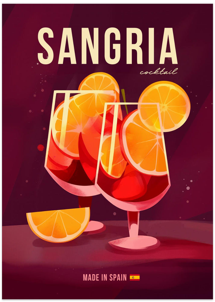 Sangria Cocktail - Art Print by Andreas Magnusson