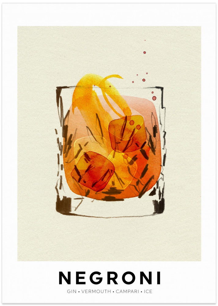 Negroni - Art Print by Ekaterina Koroleva