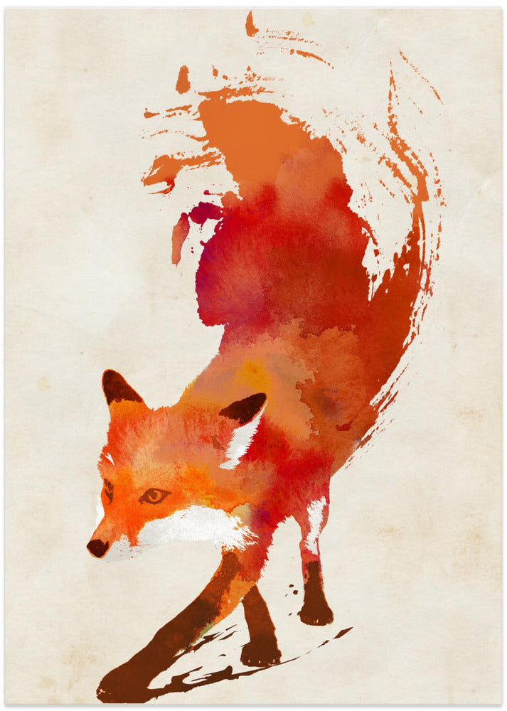 Fiery Fox Dance - Art Print by Robert Farkas