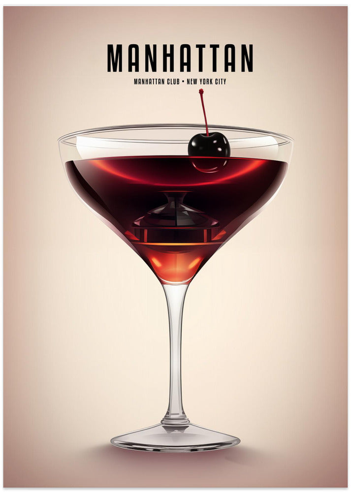 Manhattan Cocktail - Art Print by Andreas Magnusson