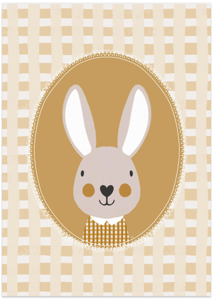 English Farmhouse Bunny - Art Print by Menina Lisboa