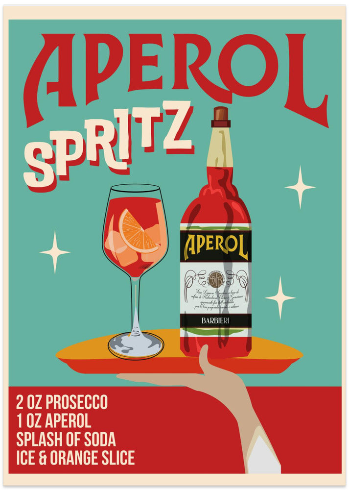 Aperol Spritz - Art Print by WallChart Art Studio