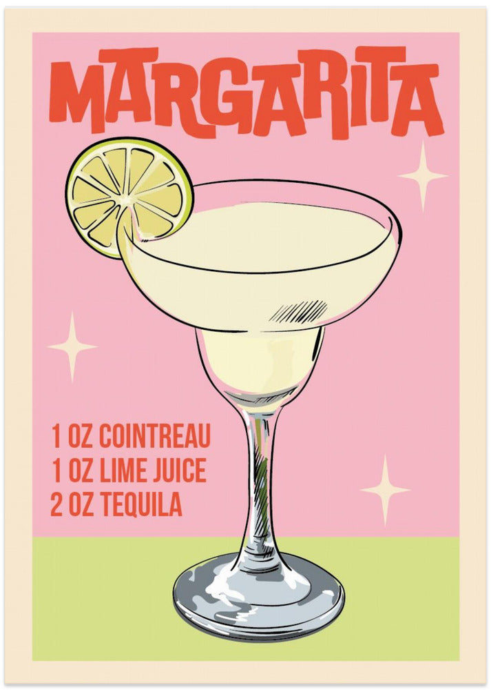 Margarita Cocktail - Art Print by WallChart Art Studio