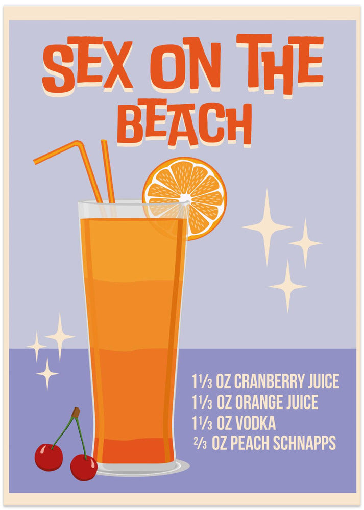 Sex on the Beach - Art Print by WallChart Art Studio