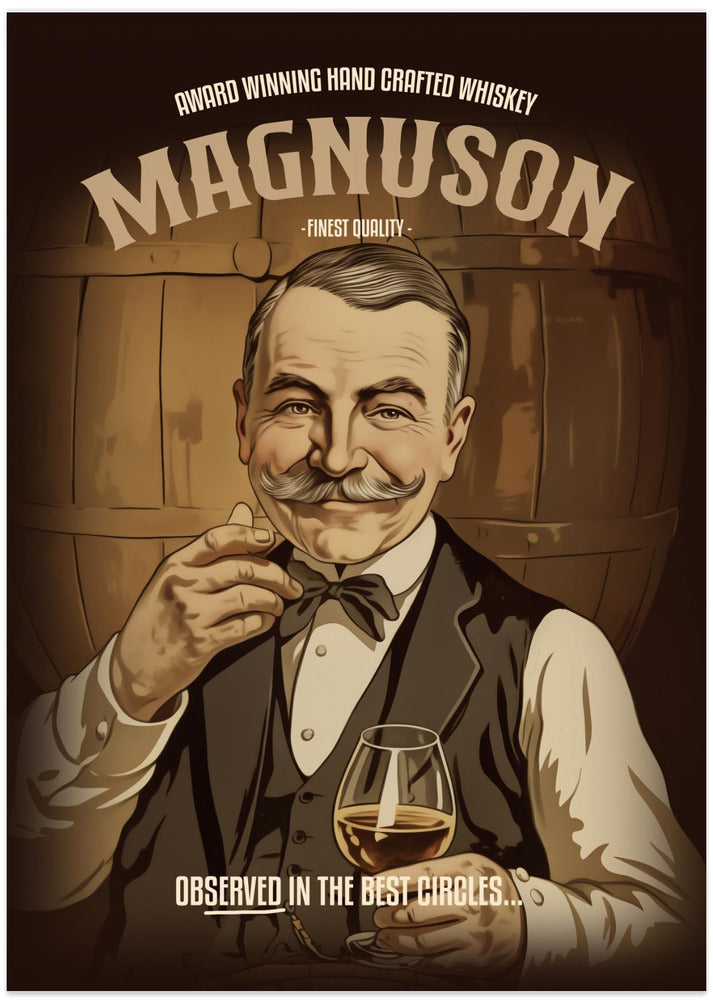 Magnuson Whiskey - Art Print by Andreas Magnusson