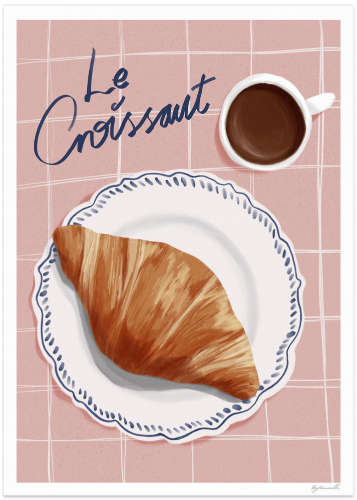 Le Croissant - Art Print by ByKammille