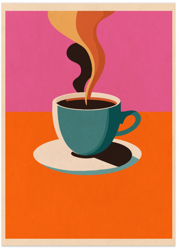 Coffee Steam - Art Print by WallChart Art Studio