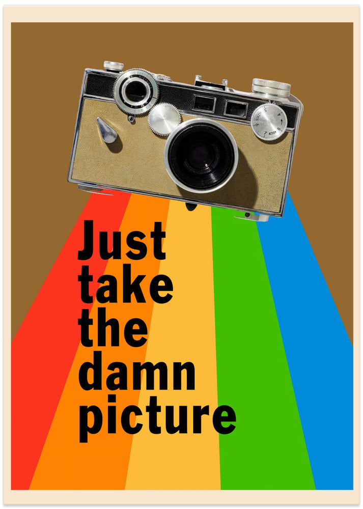 Just Take the Damn Picture - Art Print by WallChart Art Studio
