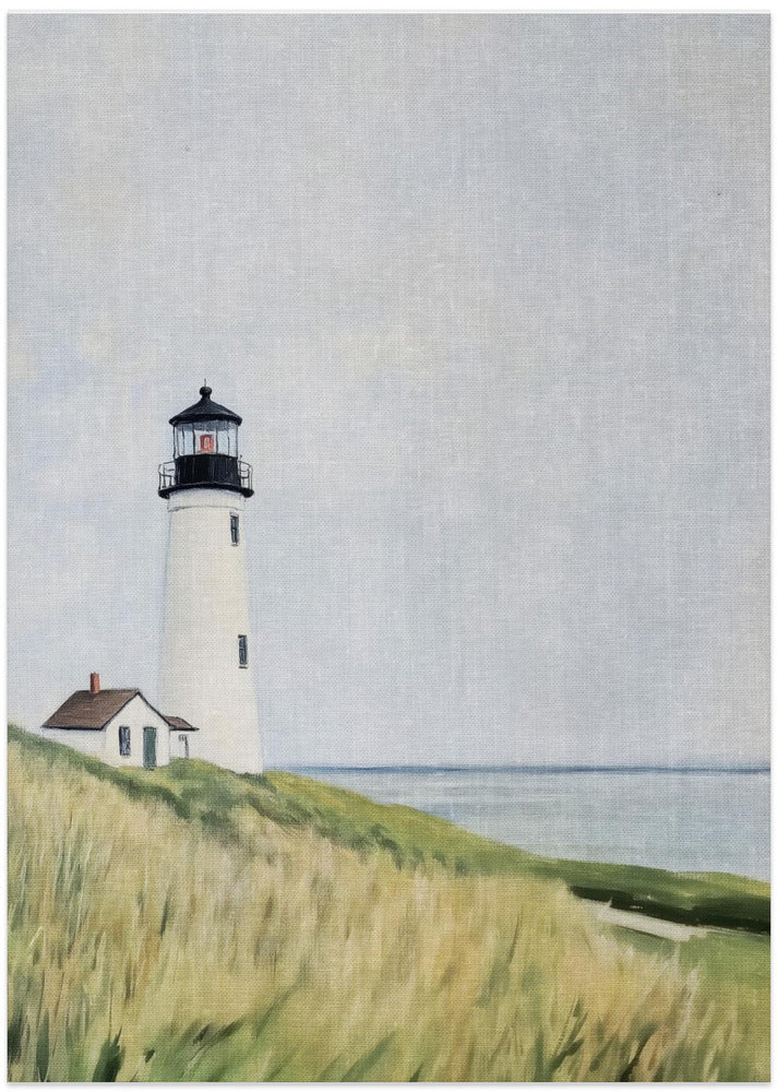 Solitary Lighthouse by the Sea - Art Print by Melloi Art Prints