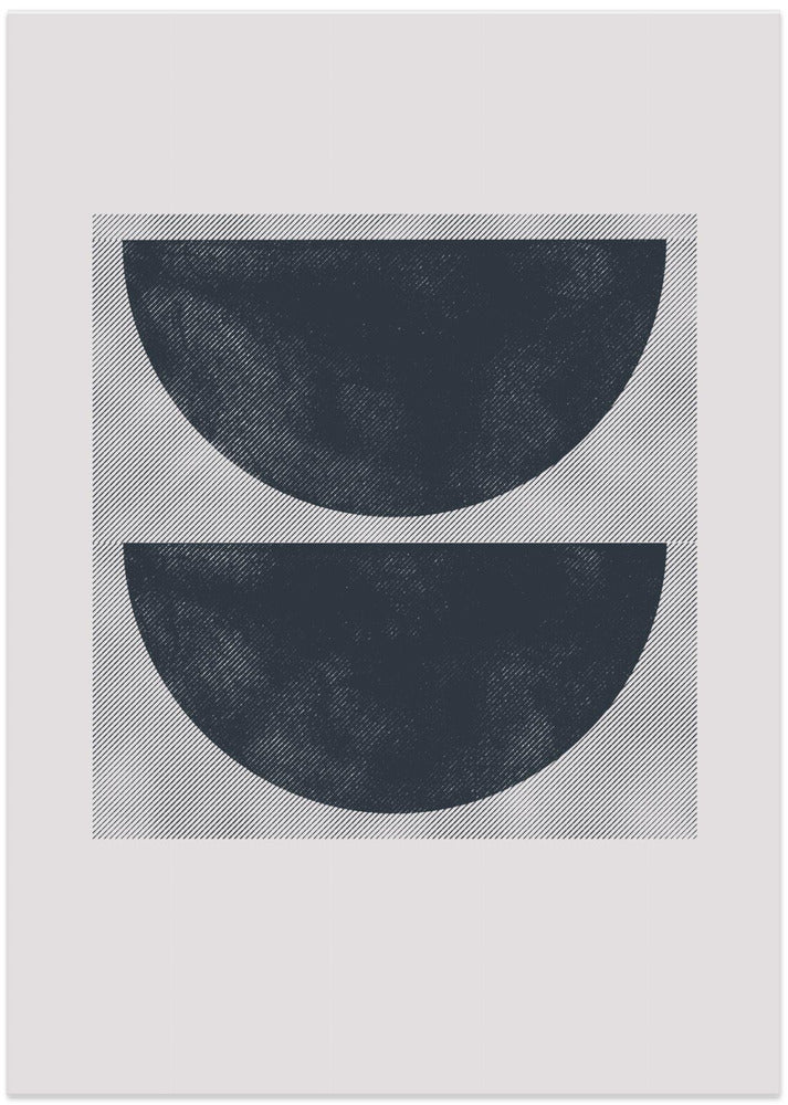 Monochrome Halves - Art Print by THE MIUUS STUDIO