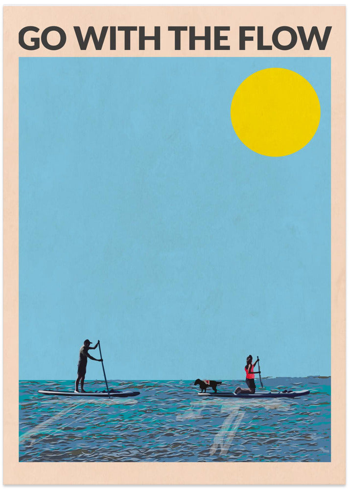 Go With the Flow - Art Print by WallChart Art Studio