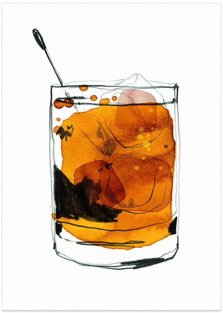 Whisky - Art Print by Ekaterina Koroleva