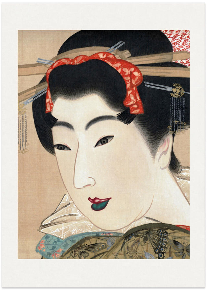 Japanese Geisha (1830s) - Art Print by Mihata Joryu