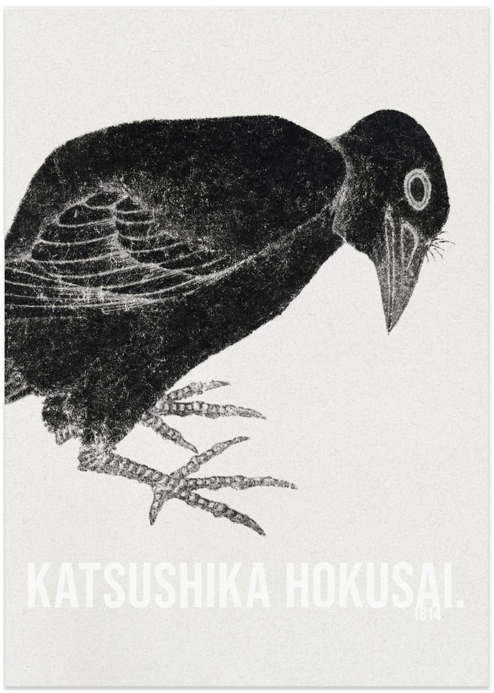 Katsushika Hokusai's Bird 1814 - Art Print by KATSUSHIKA HOKUSAI