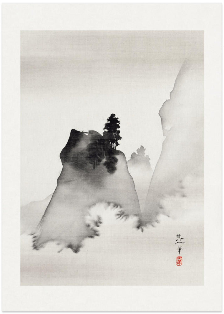 Mountains - Art Print by Suzuki Kiitsu