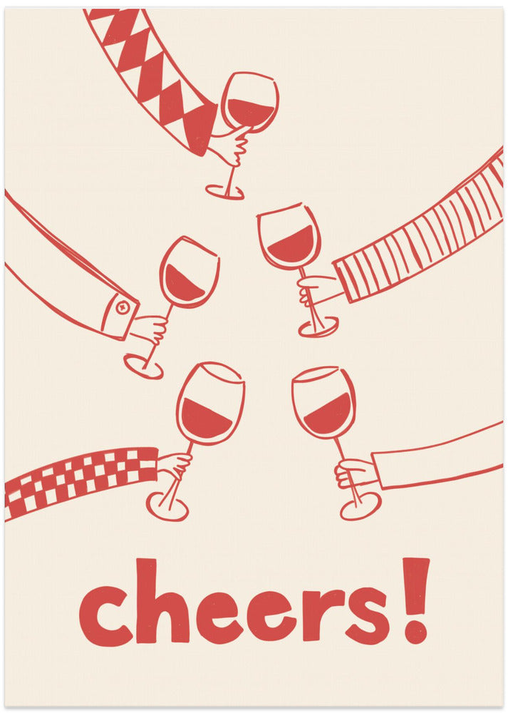 Cheers! Wine Celebration - Art Print by Rio Soléy