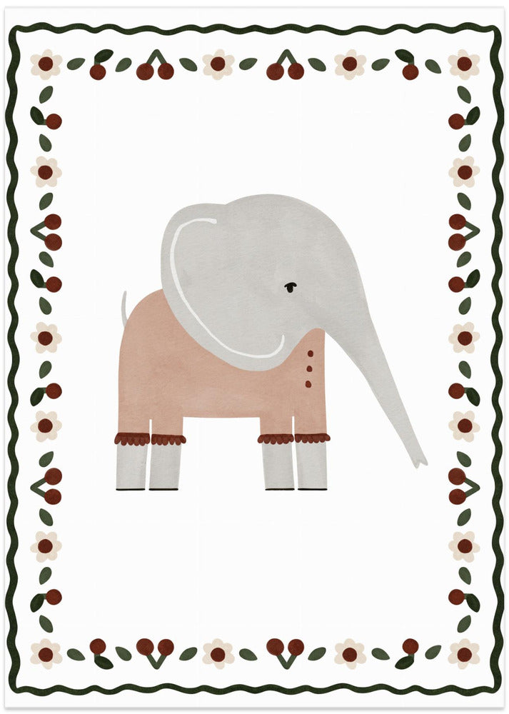 Elephant Elegance - Art Print by Treechild