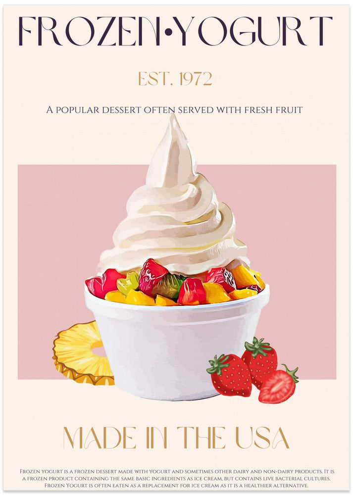 Swirl of Frozen Yogurt - Art Print by Nazma Khokhar