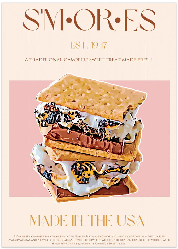 Sweet Campfire Delight - Art Print by Nazma Khokhar