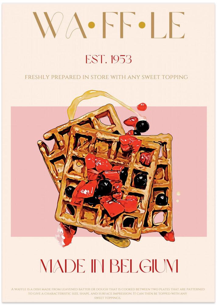 Waffle Print - Art Print by Nazma Khokhar