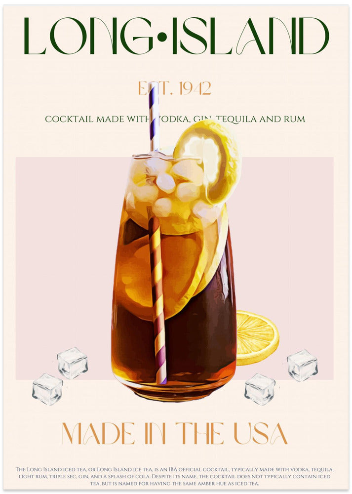 Island Cocktail Delight - Art Print by Nazma Khokhar