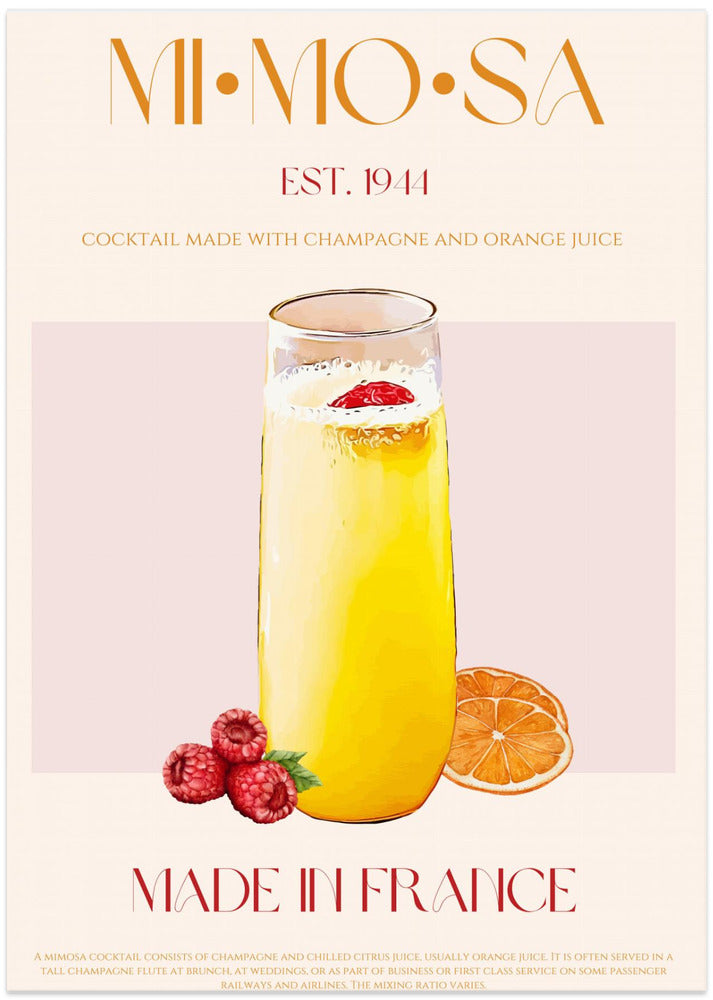 French Sunrise Sip - Art Print by Nazma Khokhar