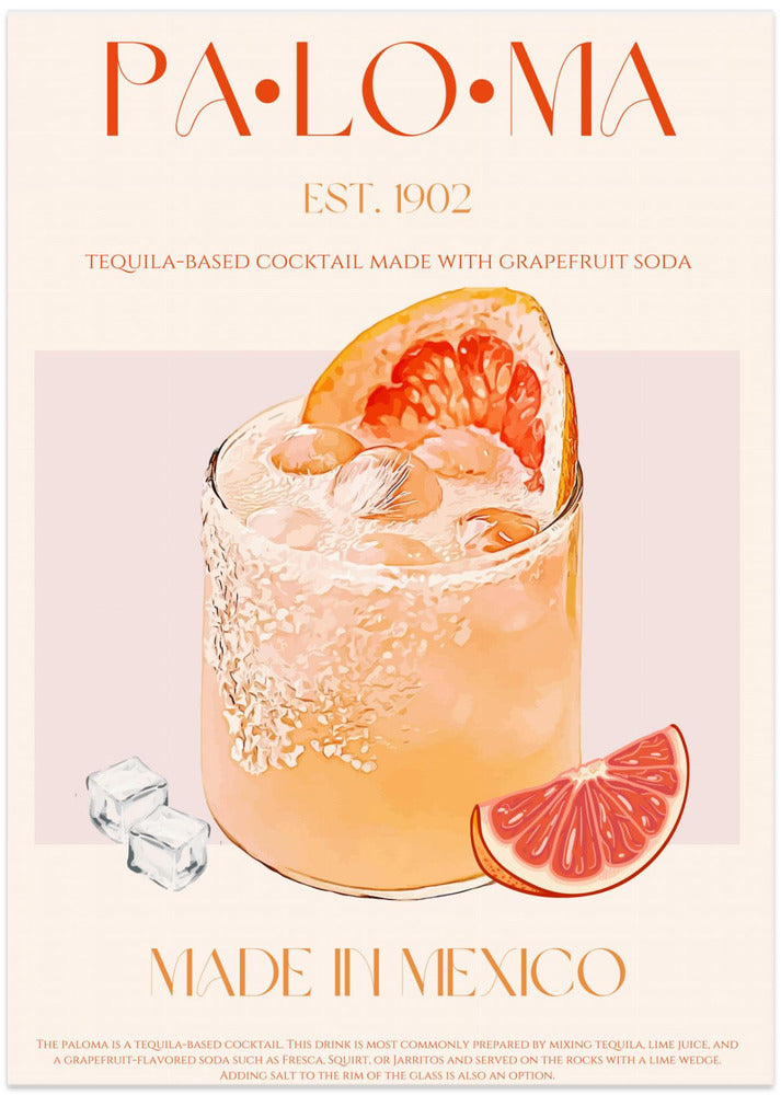 Tequila Sunrise Sip - Art Print by Nazma Khokhar