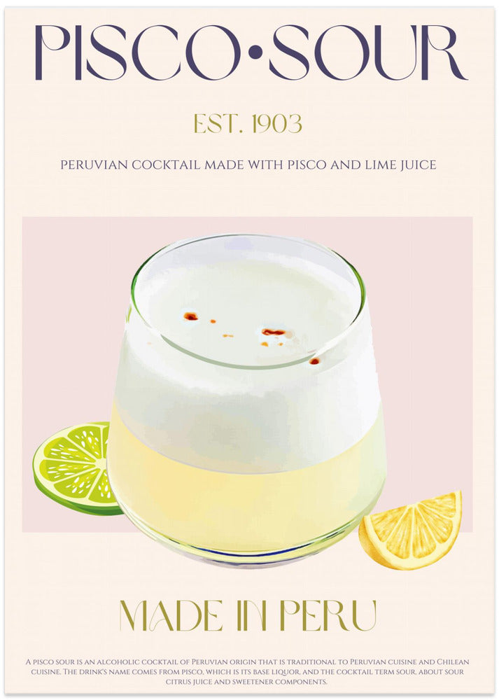 Pisco Delight - Art Print by Nazma Khokhar