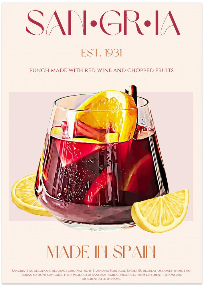 A Glass Filled With Red Wine - Art Print by Nazma Khokhar