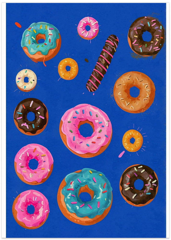 Donut Delight Canvas - Art Print by THE MIUUS STUDIO