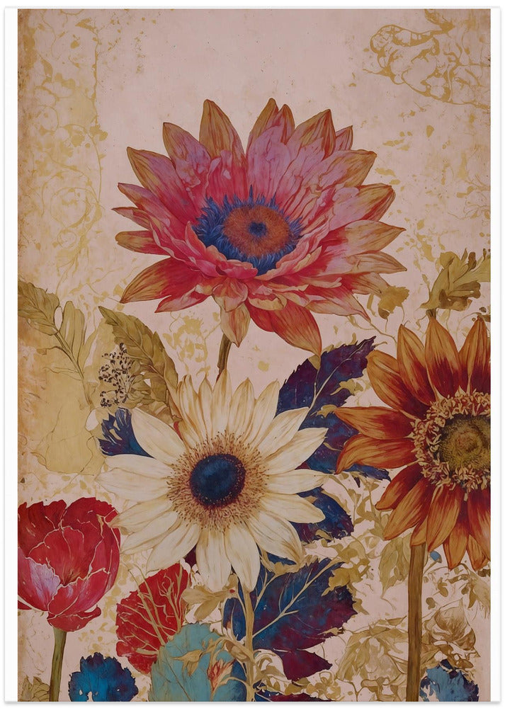 Vibrant Blossoms - Art Print by THE MIUUS STUDIO