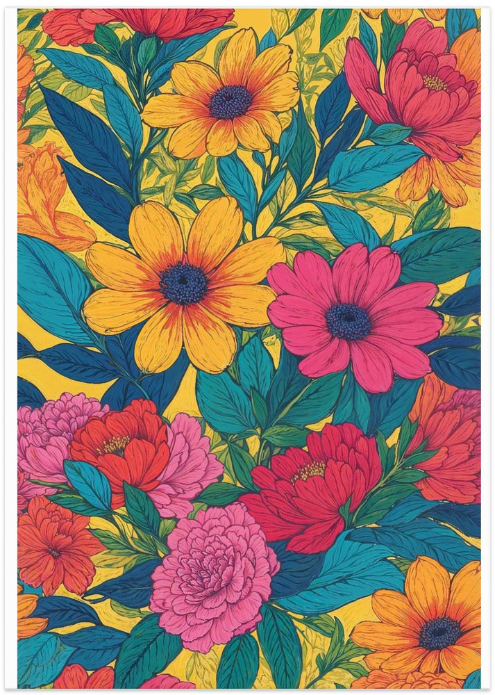 Vibrant Blooming - Art Print by THE MIUUS STUDIO