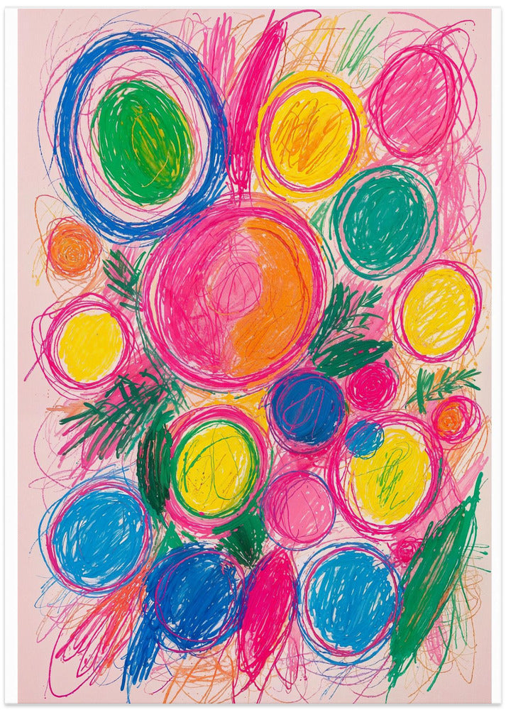 Vibrant Whirl - Art Print by THE MIUUS STUDIO