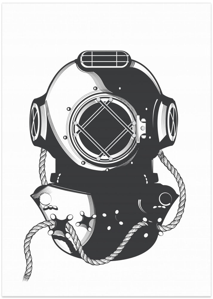 Vintage Diver - Art Print by Nicholas