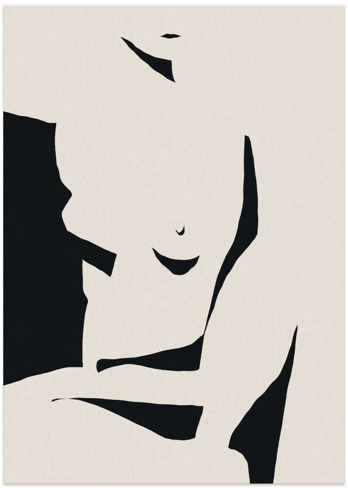 Negative nude - Art Print by Little Dean