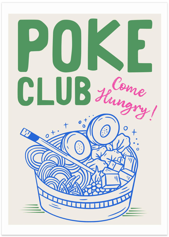 Poke Club - Art Print by WallChart Art Studio