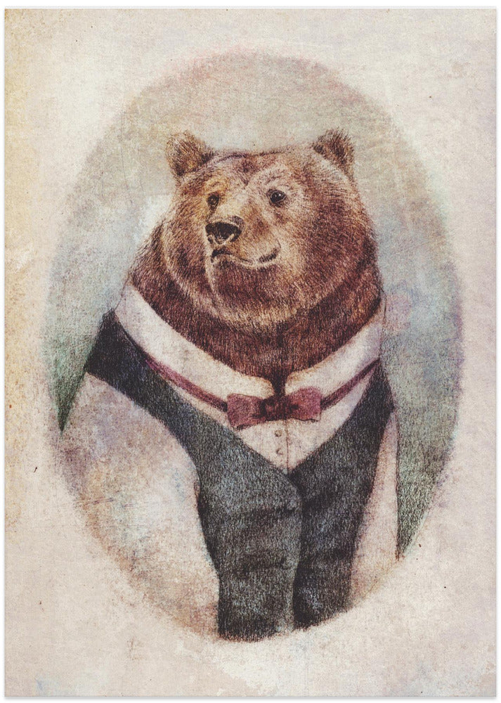 Old Gentleman - Art Print by Mike Koubou