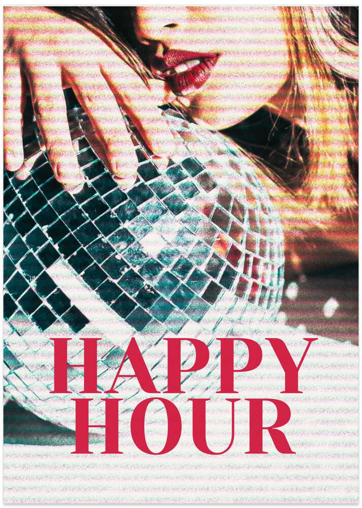 Woman with a Disco Ball - Art Print by Athene Fritsch