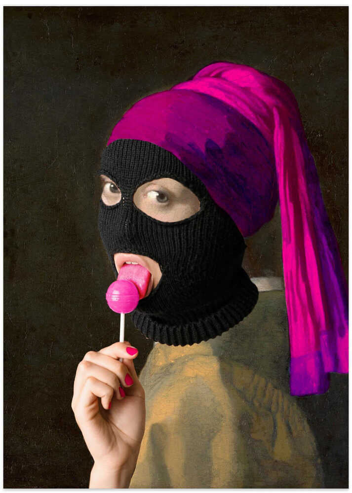 Girl in Balaklava - Art Print by Athene Fritsch