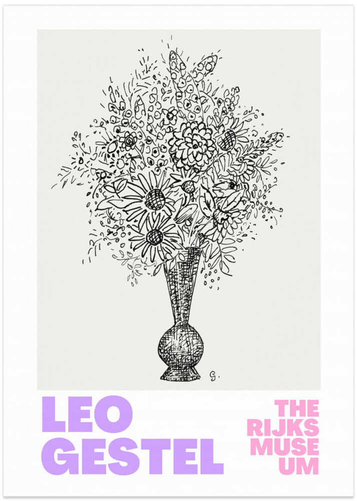 Elegant Flowers in a Vase - Art Exhibition Print by Athene Fritsch