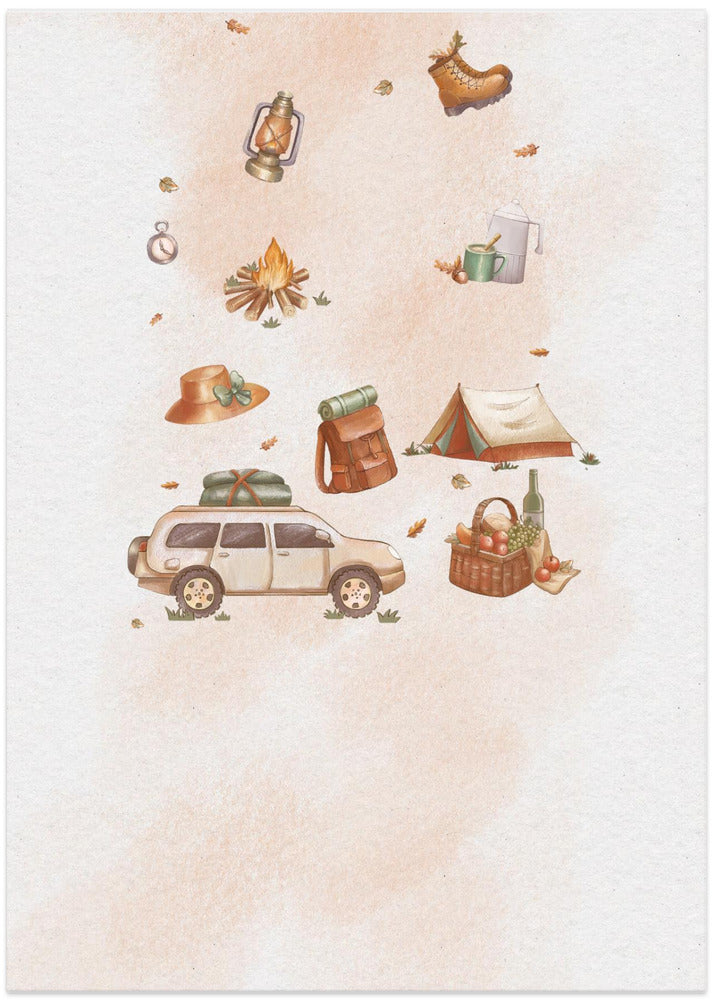 Picnic Picnic Picnic - Art Print by Xuan Thai
