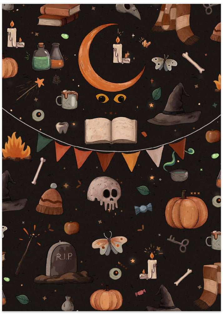 Halloween Theme - Art Print by Xuan Thai