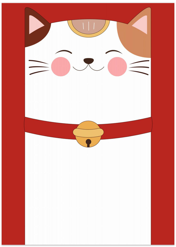 Good Luck Charm Cat - Art Print by Xuan Thai