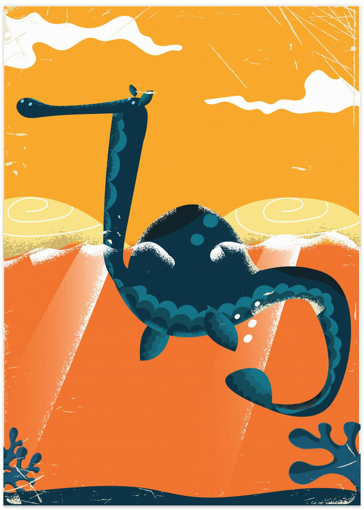 Loch Ness Monster - Art Print by Nicholas